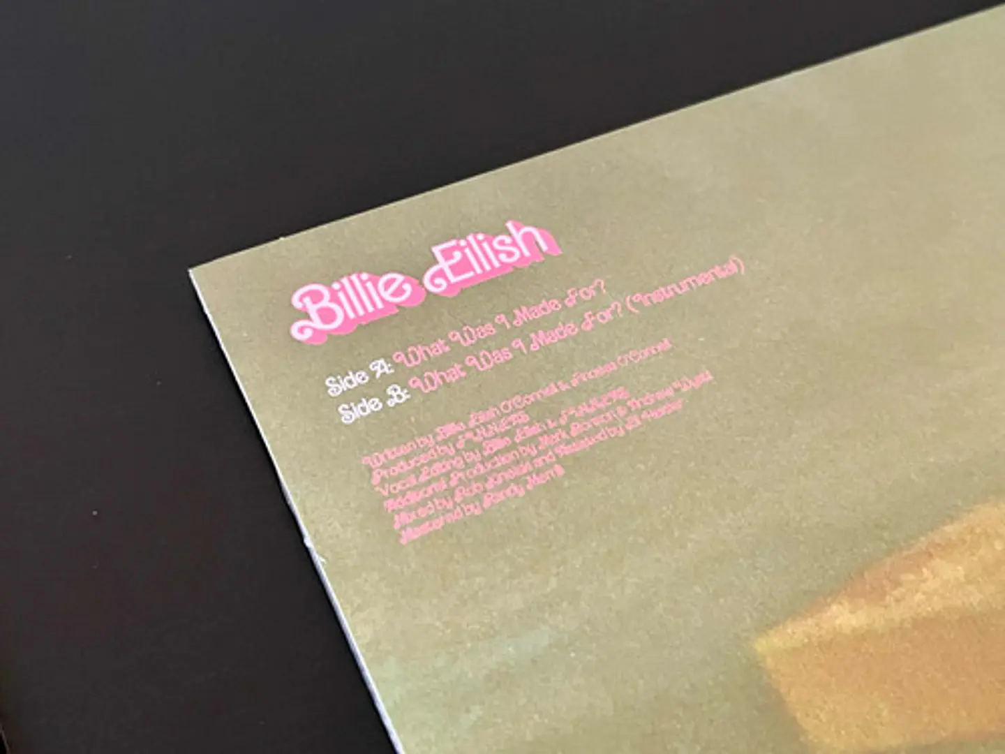 Billie Eilish - What Was I Made For? - Vinilo Single 7'' 4