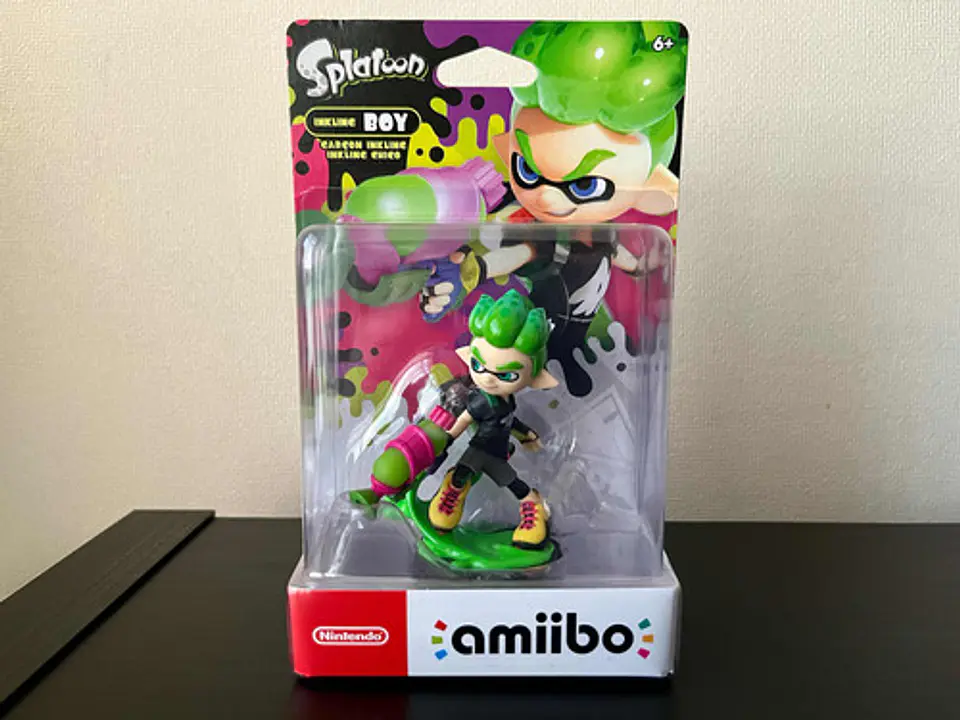 Figura Amiibo Inkling Boy Neon Green - Splatoon Series 2