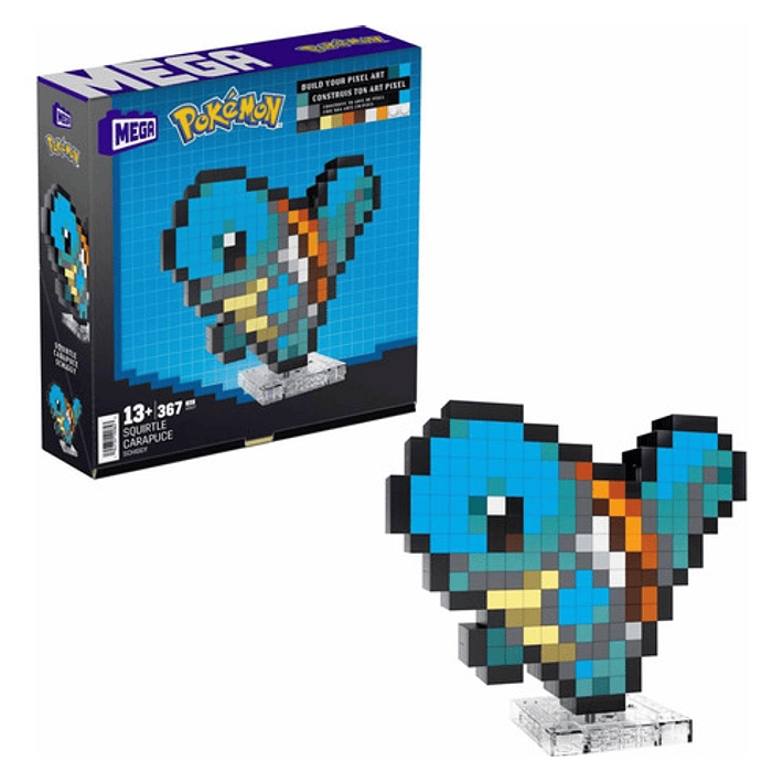 Mega Pokémon Bloques De Construcción Pixel Art Squirtle 1