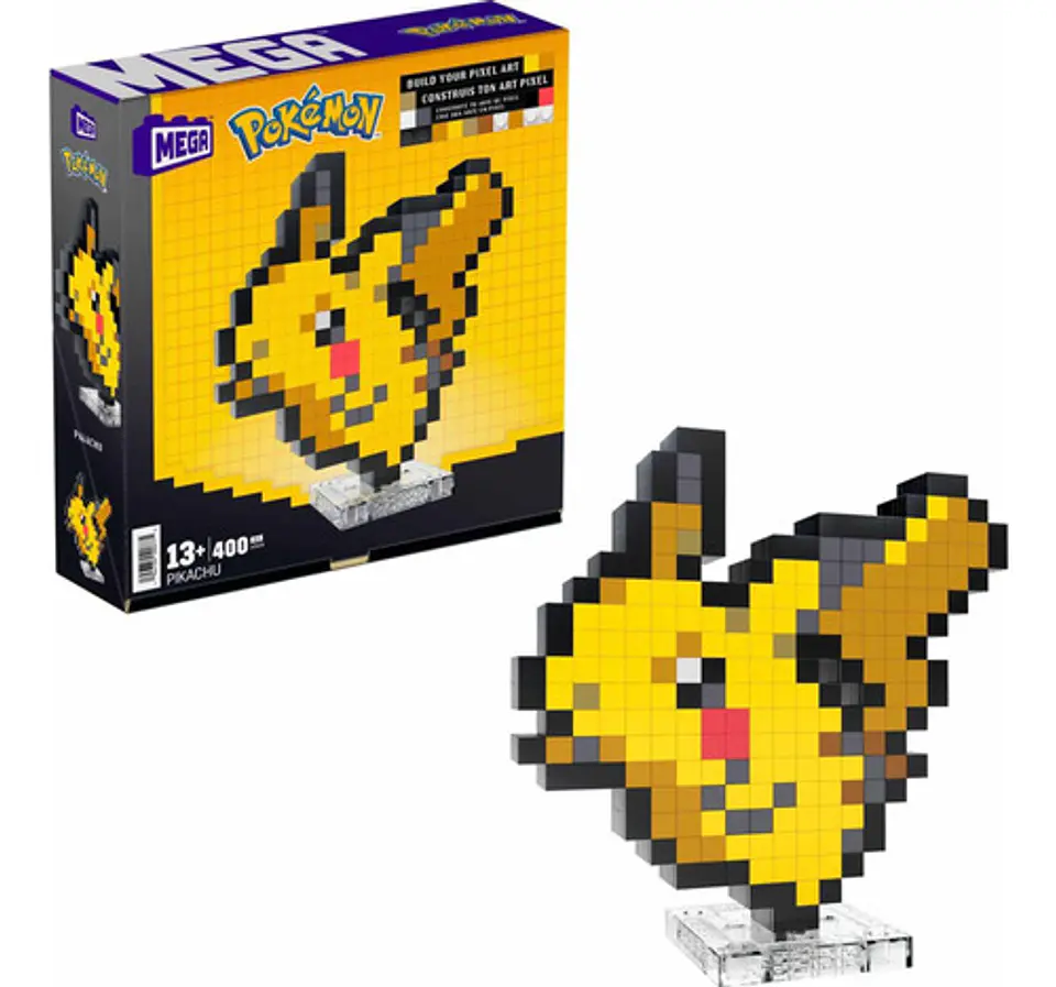 Mega Pokémon Bloques De Construcción Pixel Art Pikachu 1