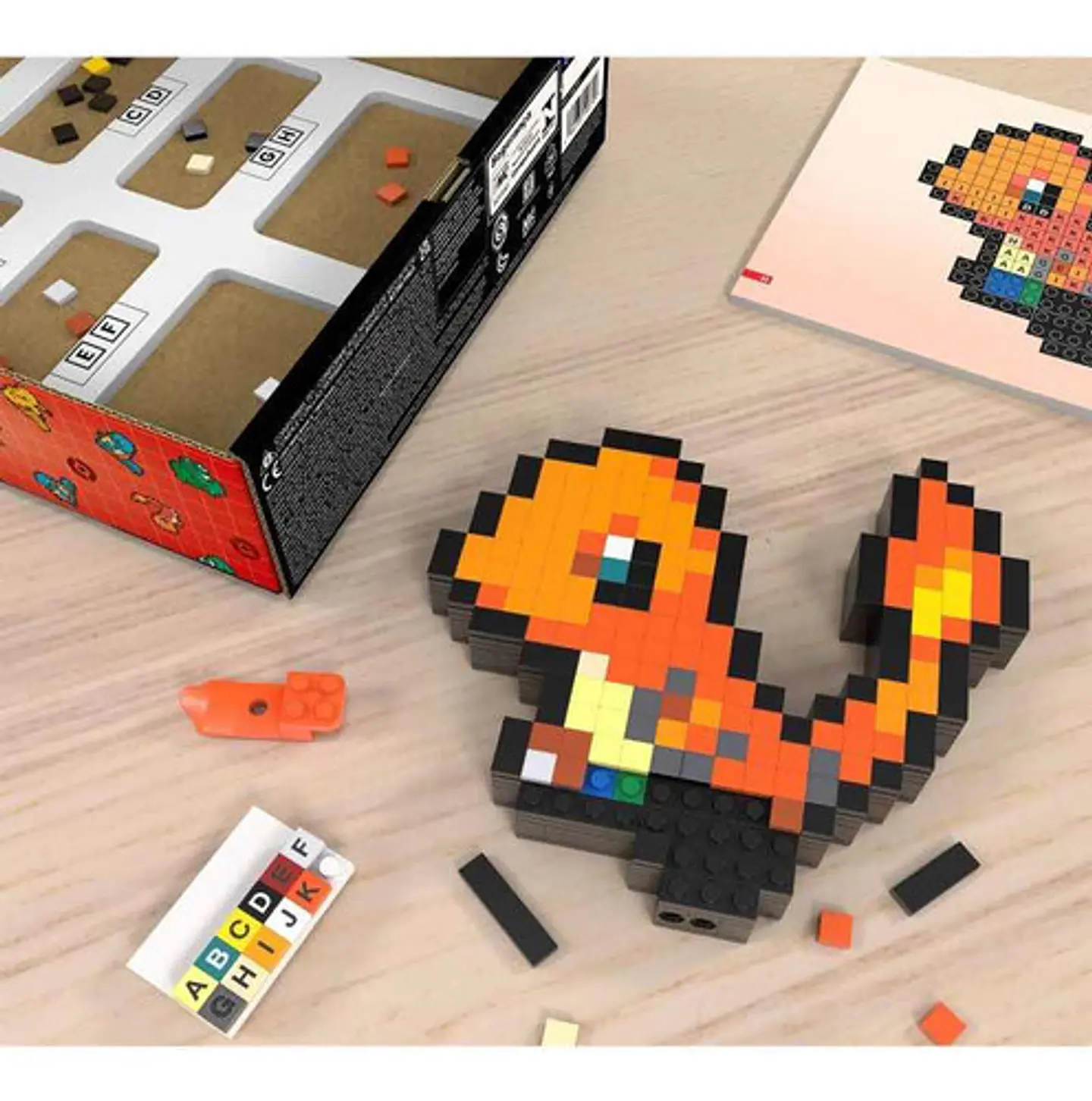 Mega Pokémon Bloques De Construcción Pixel Art Charmander 5
