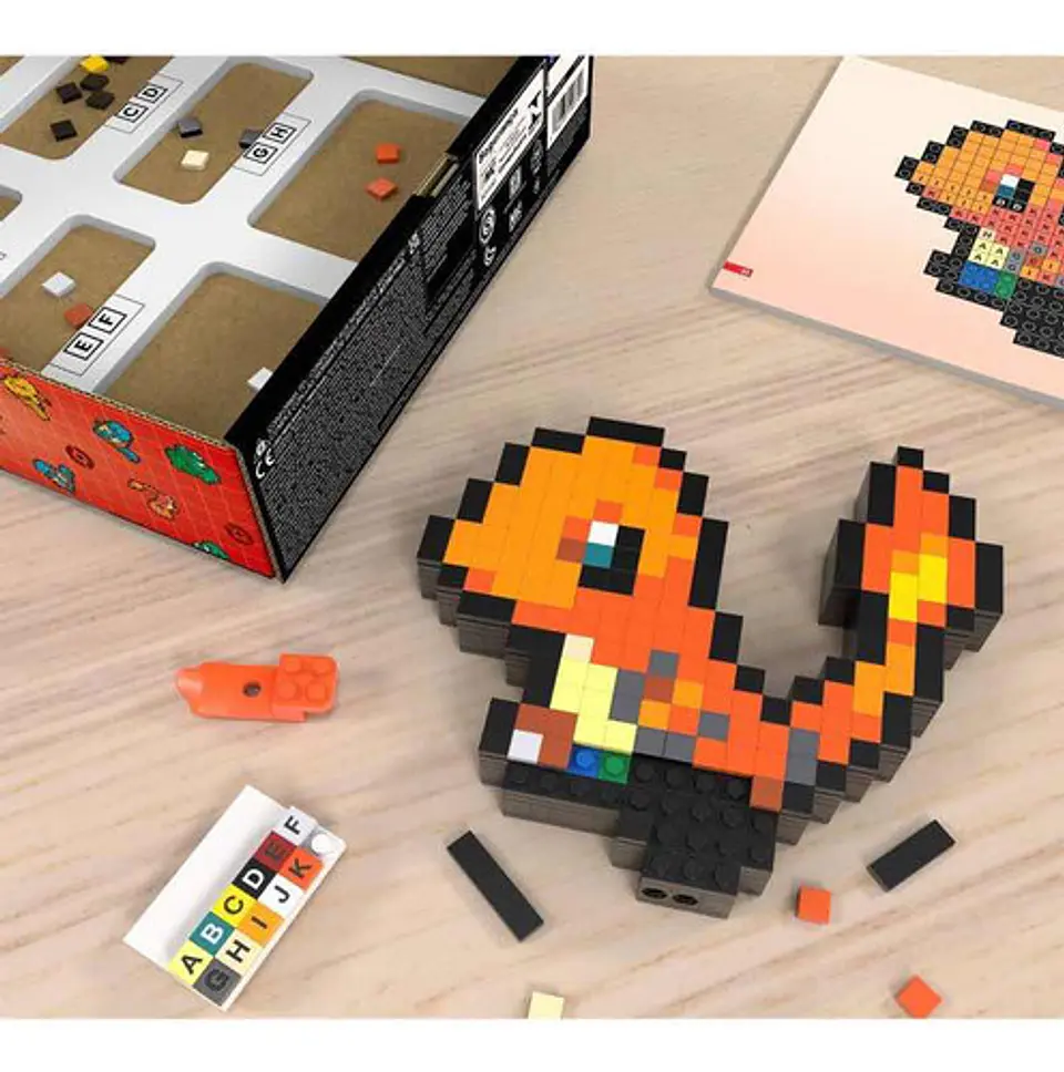 Mega Pokémon Bloques De Construcción Pixel Art Charmander 5