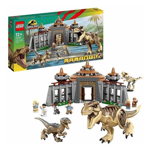 Lego Jurassic Park - Centro De Visitantes: T. Rex Y Ataque Del Raptor 76961