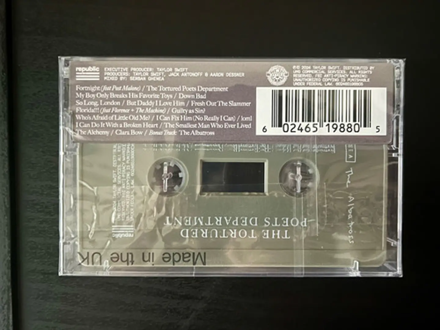 Taylor Swift - The Tortured Poets Department - Cassette Limited Edition 10