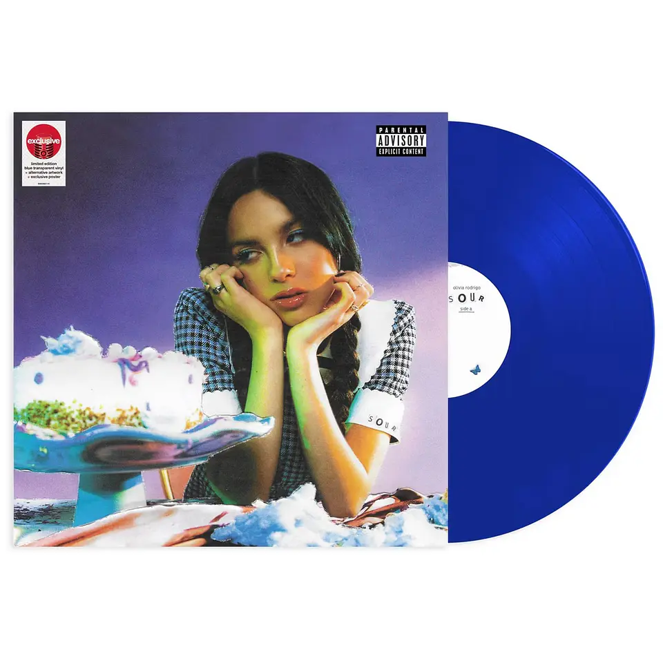 Olivia Rodrigo - Sour - Vinilo Color Azul Edición Limitada Target 2