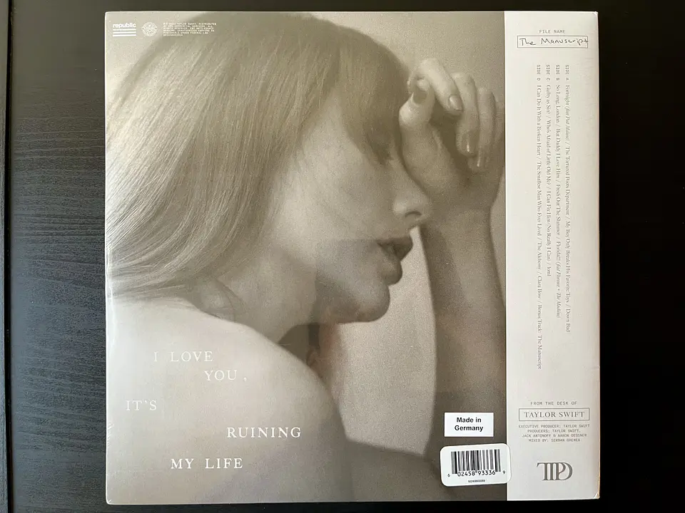 Taylor Swift - The Tortured Poets Department - Vinilo Phantom Clear Edición Limitada Target 4