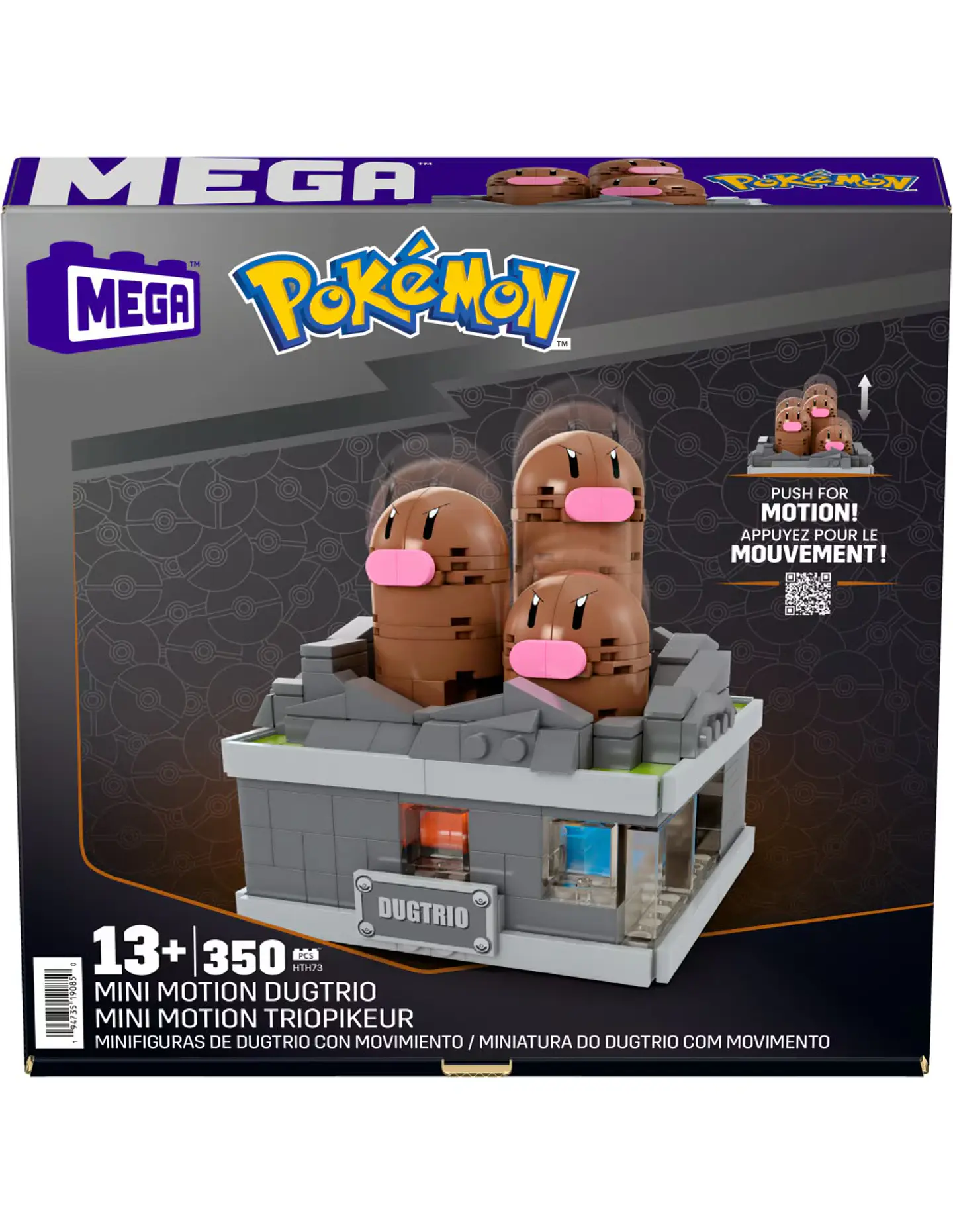 MEGA Pokémon - Minifigura de Dugtrio con movimiento 6