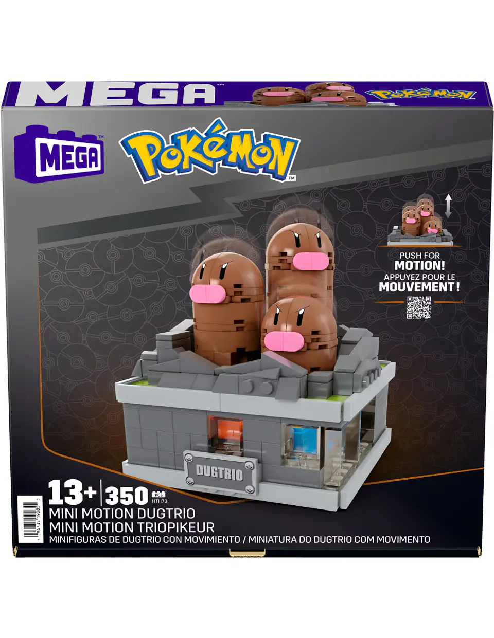 MEGA Pokémon - Minifigura de Dugtrio con movimiento 6