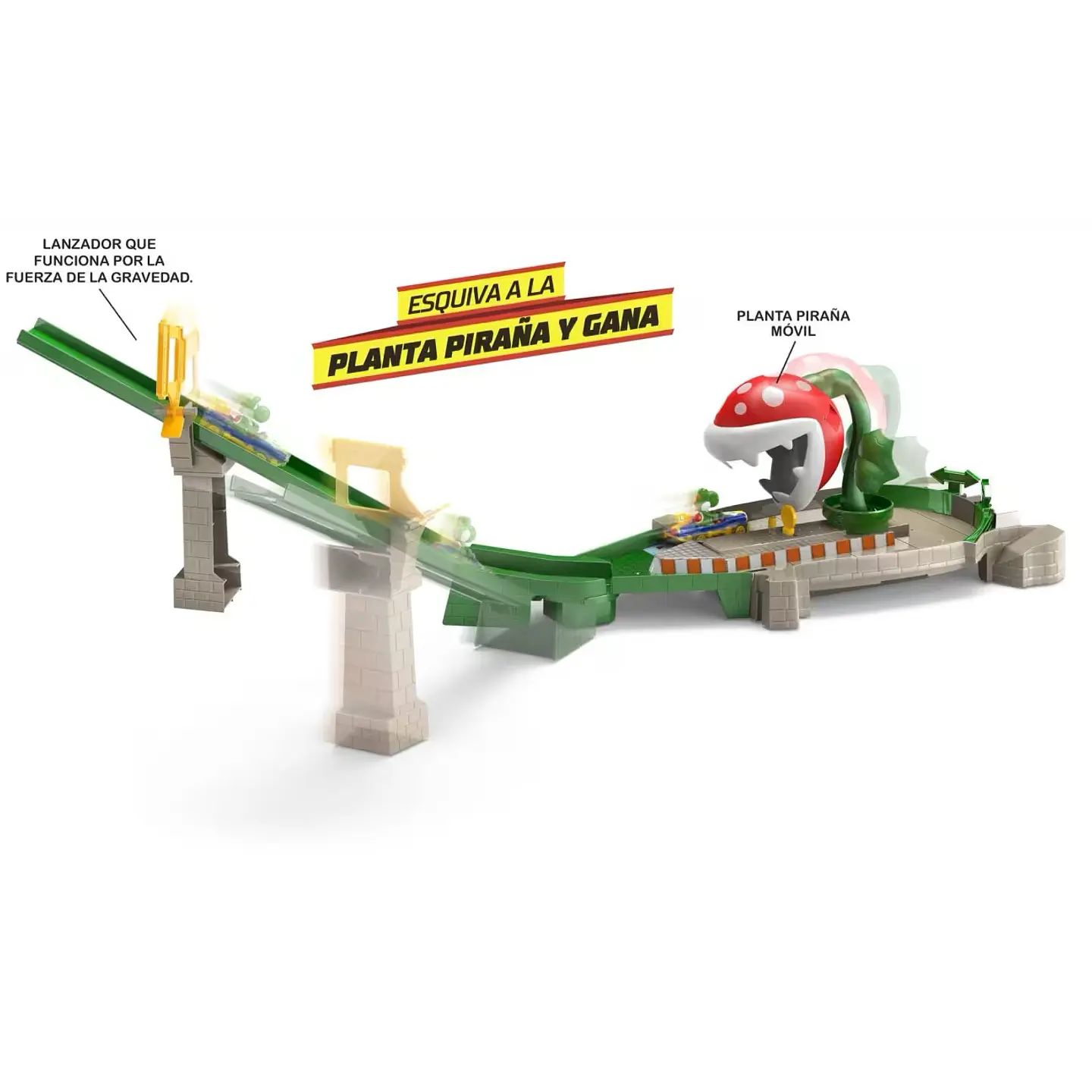 Pista Hot Wheels Mario Kart - Planta Piraña 5
