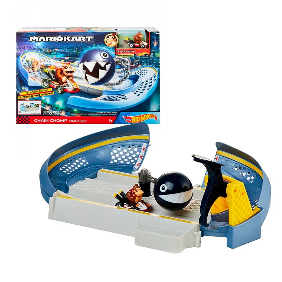 Pista Hot Wheels Mario Kart - Mordida de Chain Chomp 1