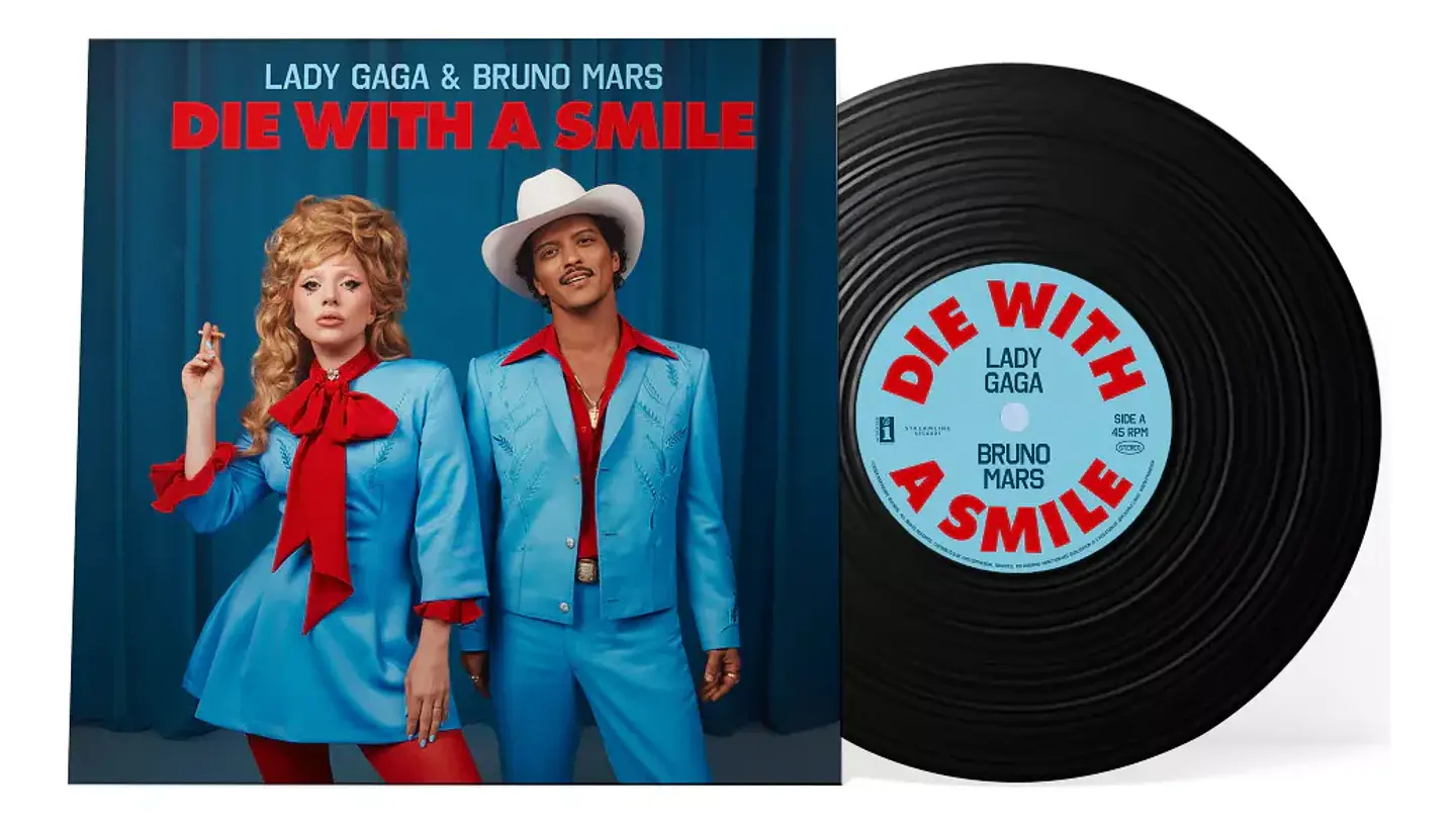 Lady Gaga & Bruno Mars - Die With A Smile - Vinilo Single 7'' 1