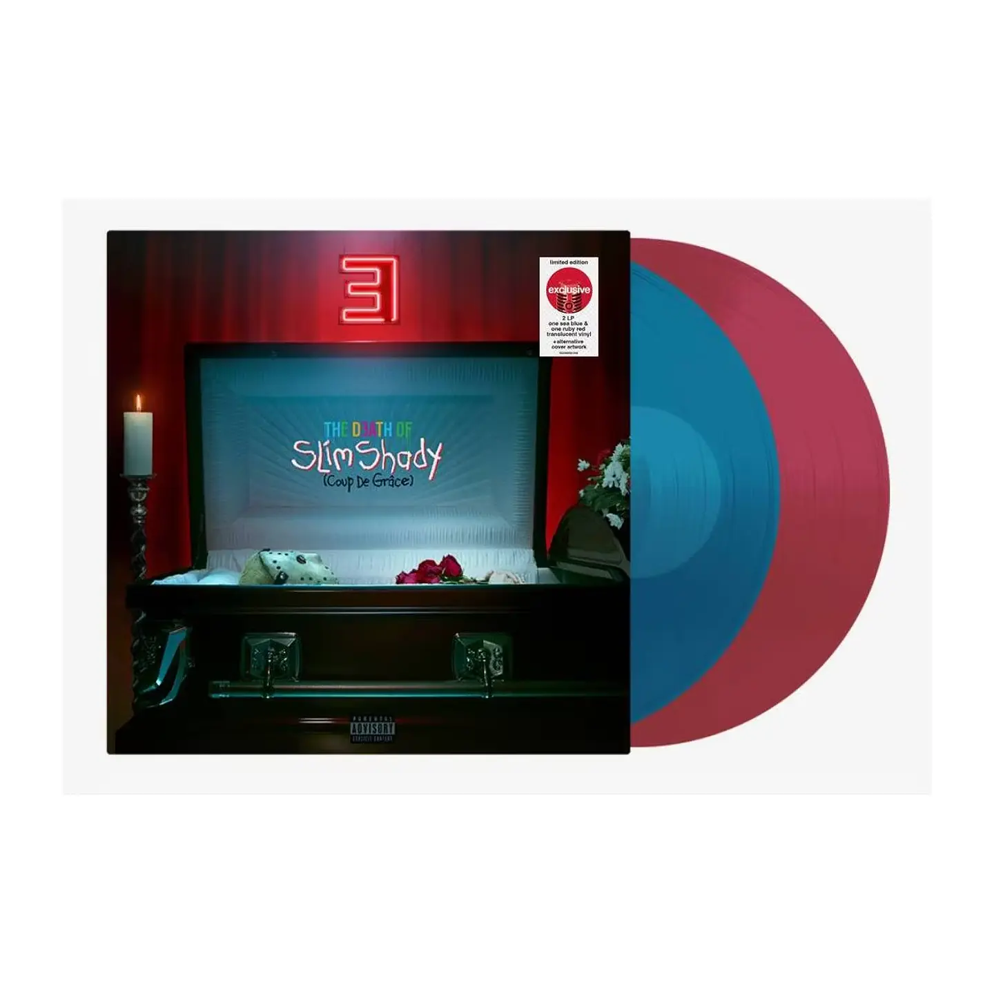 Eminem - The Death of Slim Shady - Vinilo Blue & Red Translucent Edición limitada 1