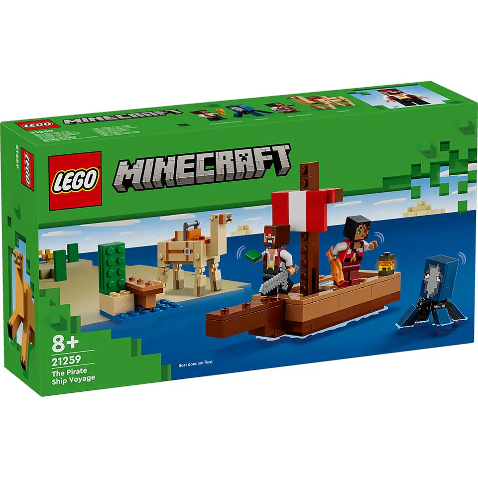 LEGO Minecraft - El Viaje en el Barco Pirata (21259) 7