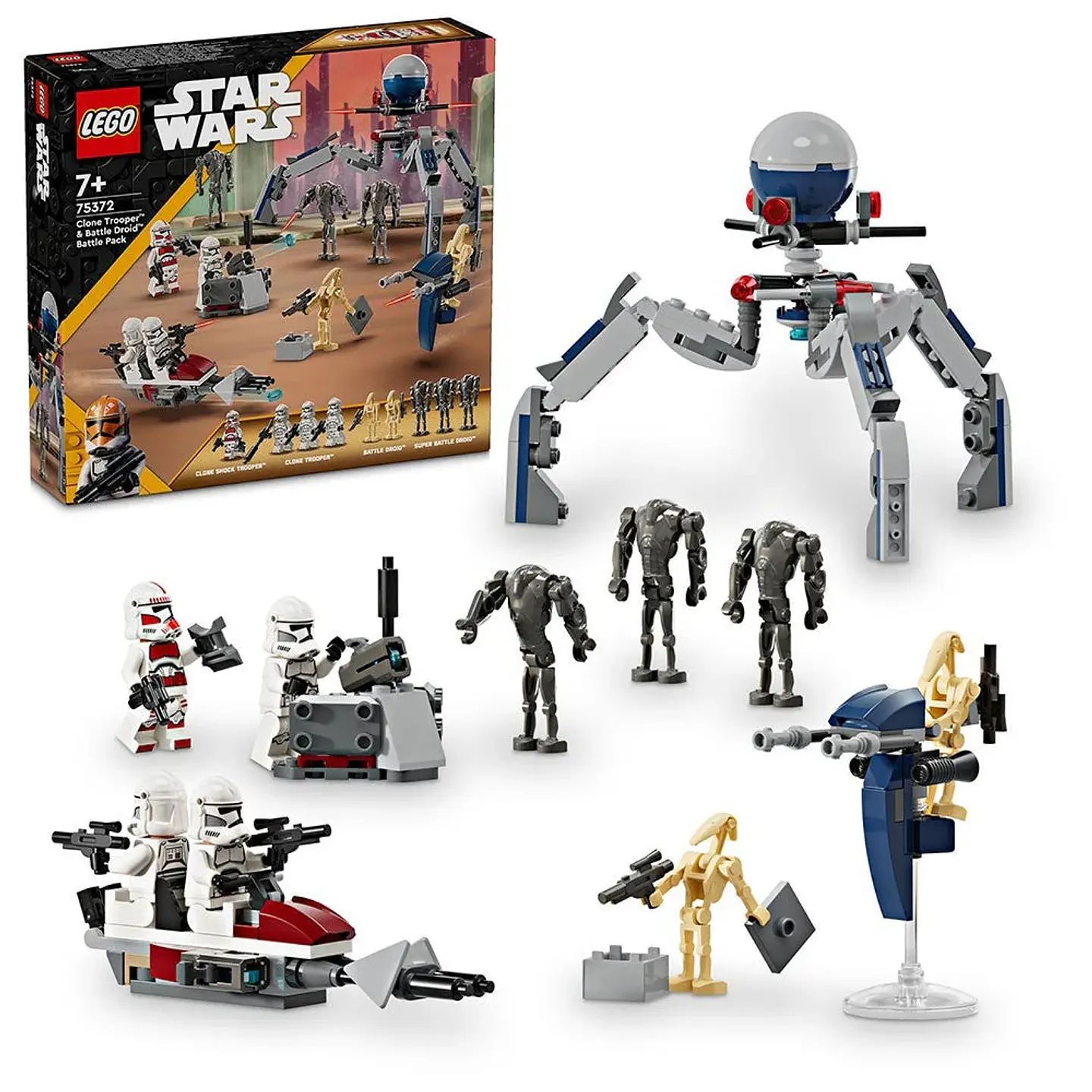 LEGO Star Wars - Pack de Combate: Soldado Clon y Droide de Combate (75372) 1