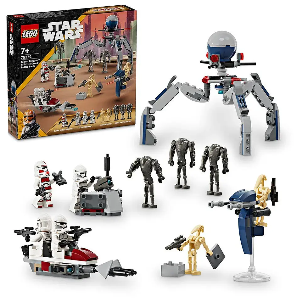 LEGO Star Wars - Pack de Combate: Soldado Clon y Droide de Combate (75372) 1