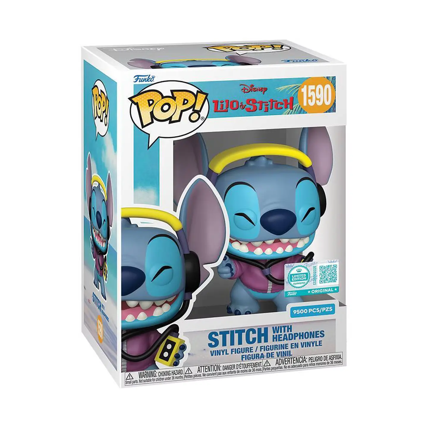 Funko POP! Disney: Lilo & Stitch - Stitch with Music Headphones Edición Limitada 1