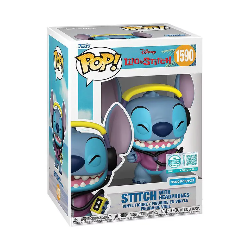 Funko POP! Disney: Lilo & Stitch - Stitch with Music Headphones Edición Limitada 1