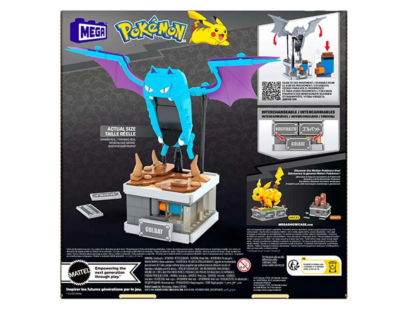 MEGA Pokemon - Minifiguras de Golbat con Movimiento 2