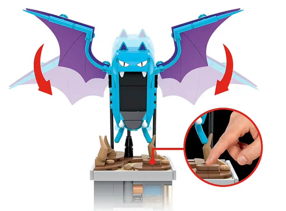 MEGA Pokemon - Minifiguras de Golbat con Movimiento 6