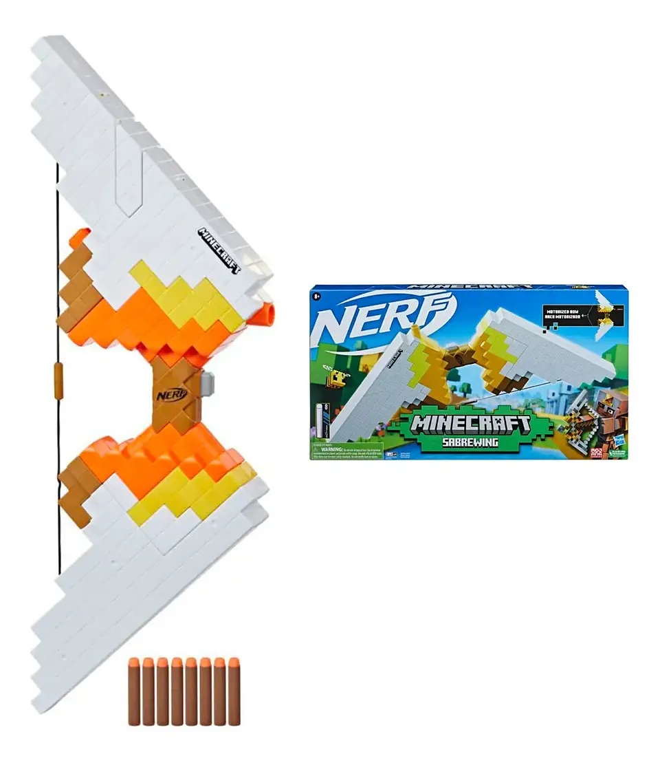 Nerf Minecraft Dungeons - Arco Lanzador De Dardos Sabrewing 1