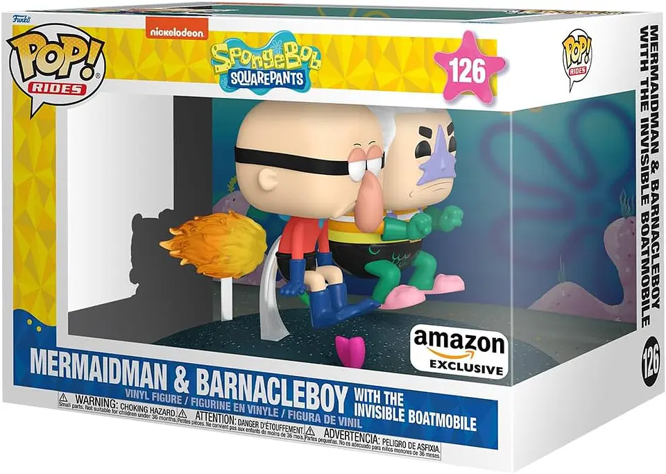 Funko Pop Rides Deluxe: Sirenoman y Chico Percebe 1