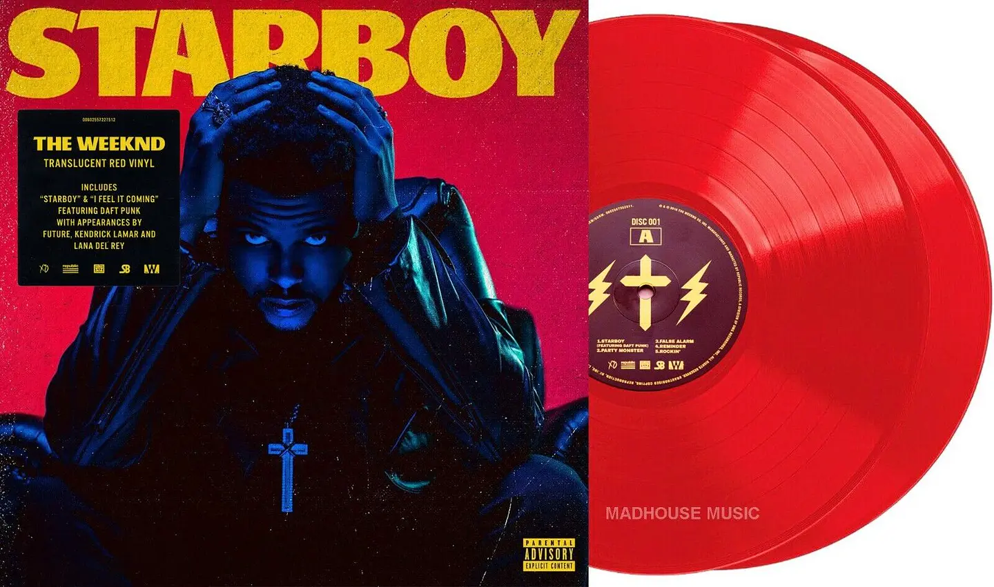 The Weeknd - Starboy - Vinilo Translucent Red (2LP) 1