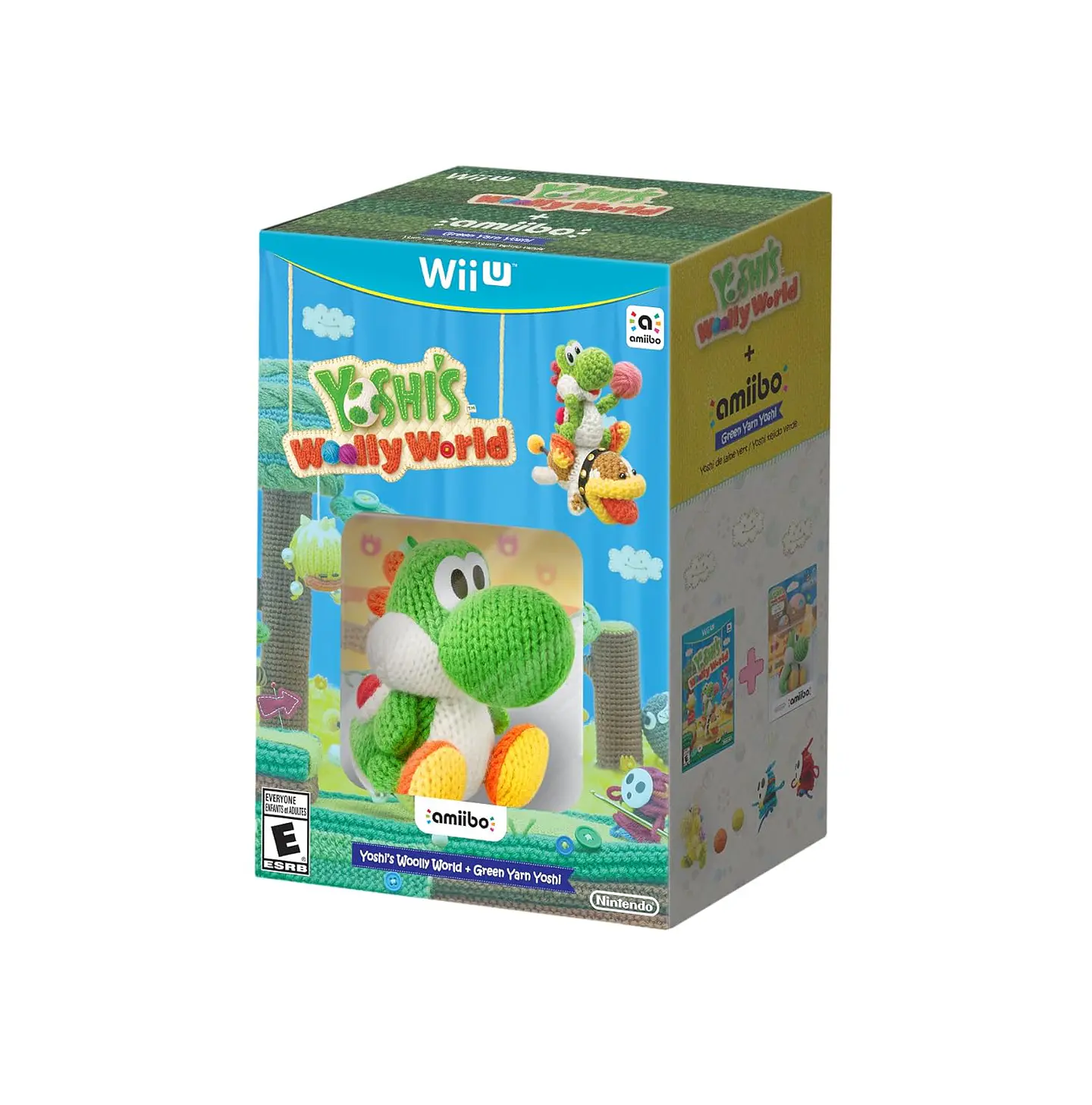Nintendo Wii U - Yoshi's Woolly World - Videojuego + Amiibo Green Yarn Yoshi 1
