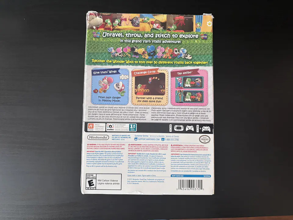 Nintendo Wii U - Yoshi's Woolly World - Videojuego + Amiibo Green Yarn Yoshi 3