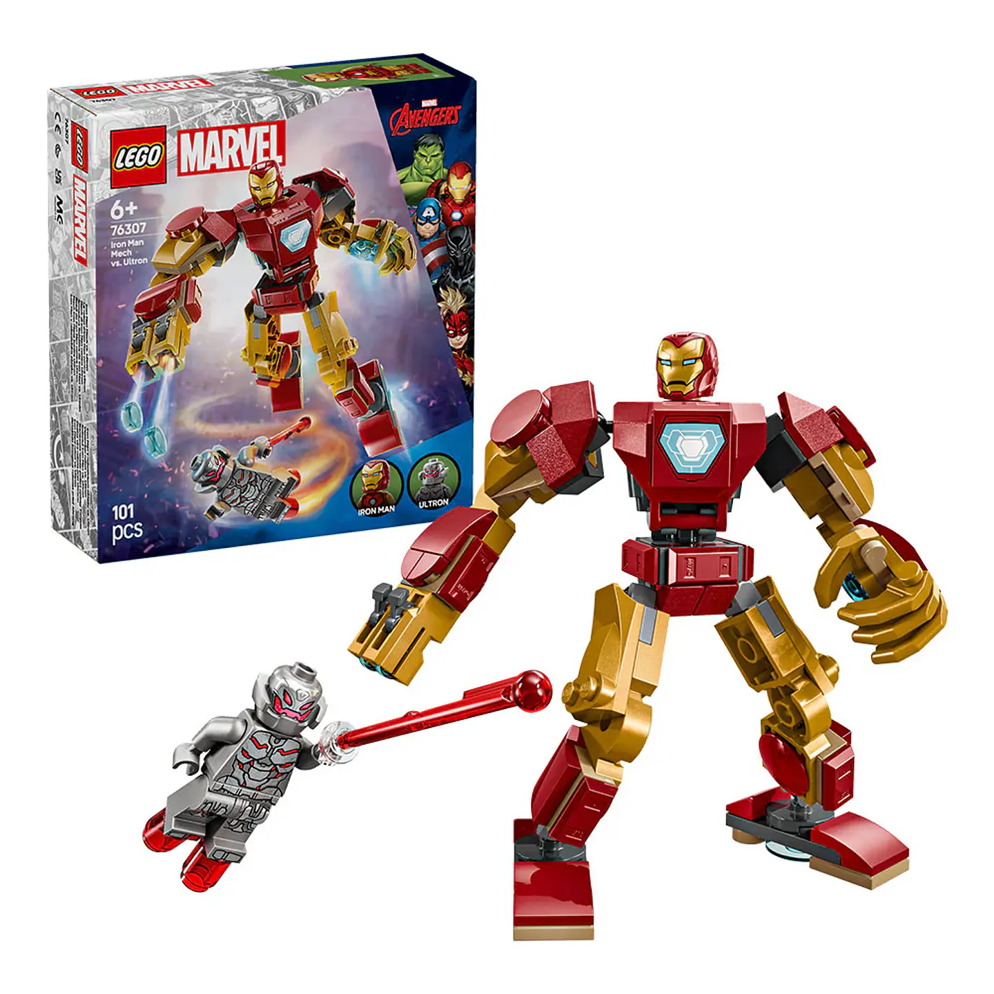 LEGO Marvel - Armadura Robótica de Iron Man vs. Ultrón (76307) 1