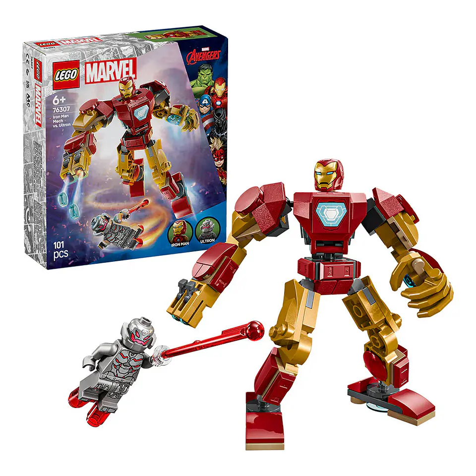 LEGO Marvel - Armadura Robótica de Iron Man vs. Ultrón (76307) 1