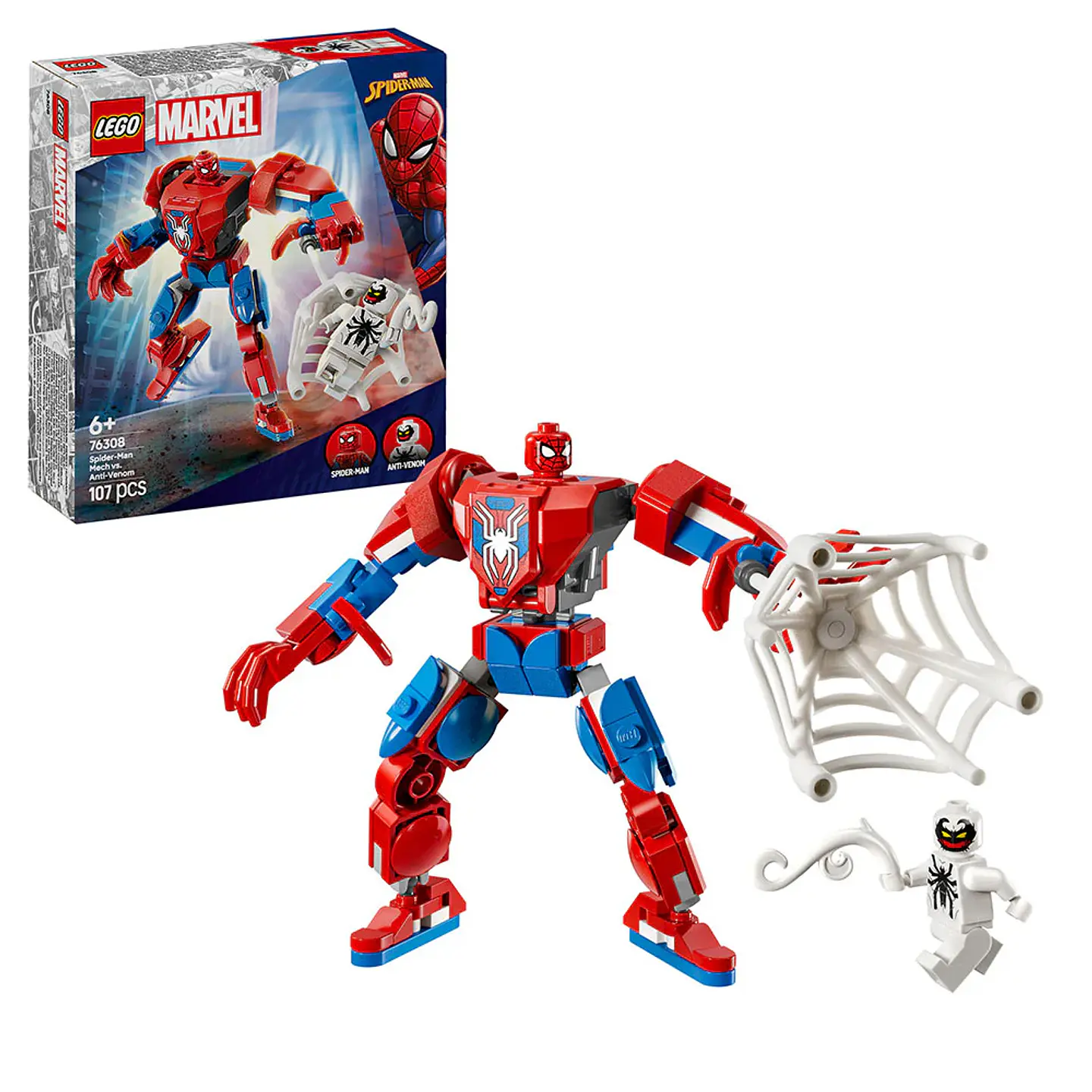 LEGO Marvel - Armadura Robótica de Spider-Man vs. el Anti-Venom (76308) 1