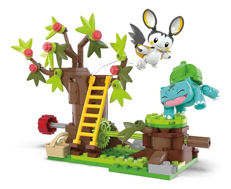 MEGA Pokemon - El Bosque Encantador de Emolga y Bulbasaur  1