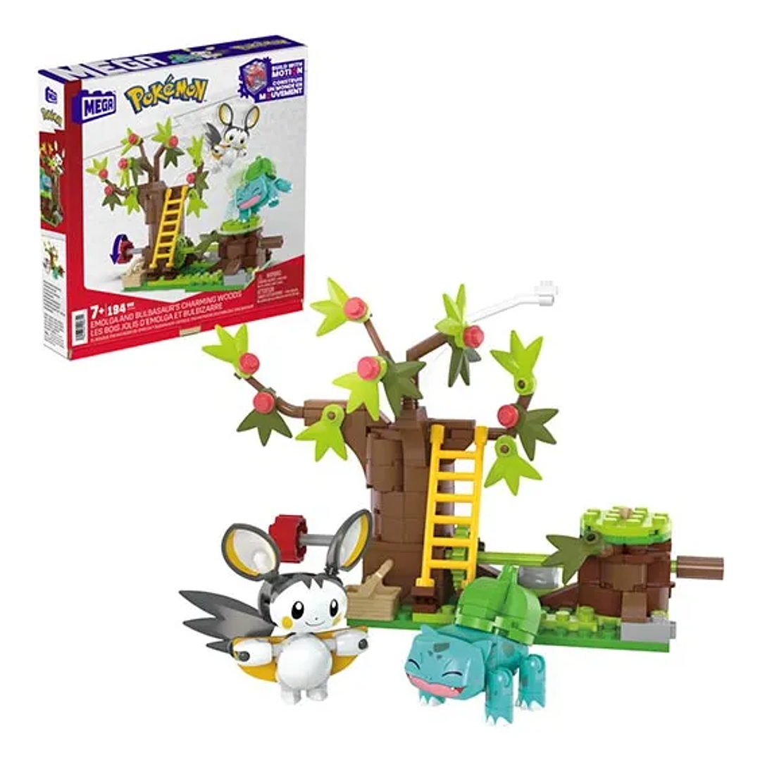 MEGA Pokemon - El Bosque Encantador de Emolga y Bulbasaur  2