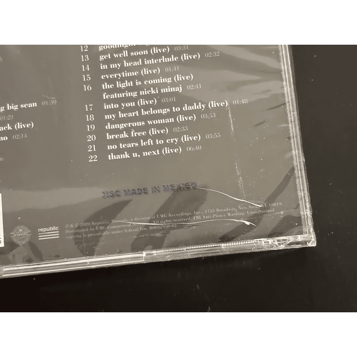 Ariana Grande - K Bye For Now (swt Live) - CD Record Store Day (con detalle) 6