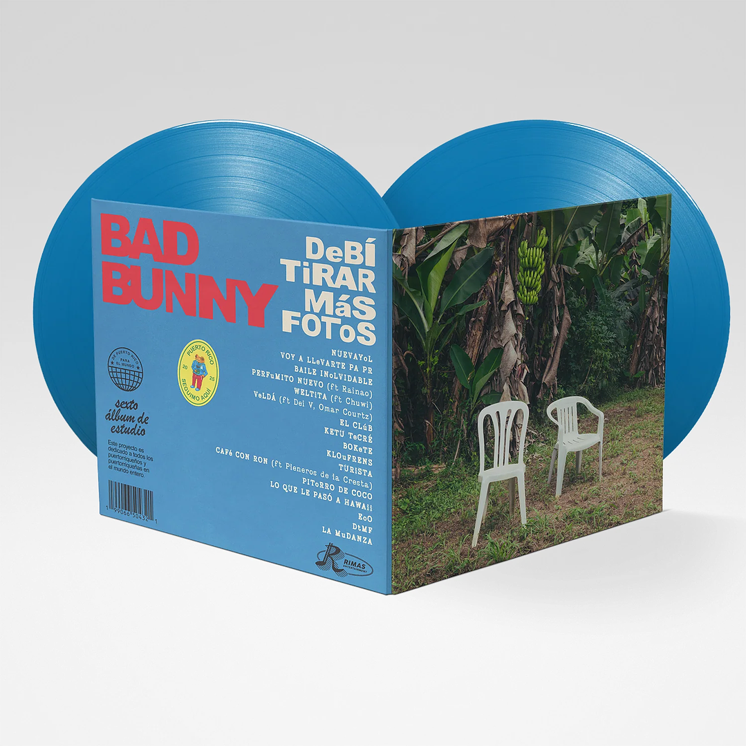 (ENCARGO) Bad Bunny - DeBÍ TiRAR MáS FOToS - Vinilo (2LP) Azul 4