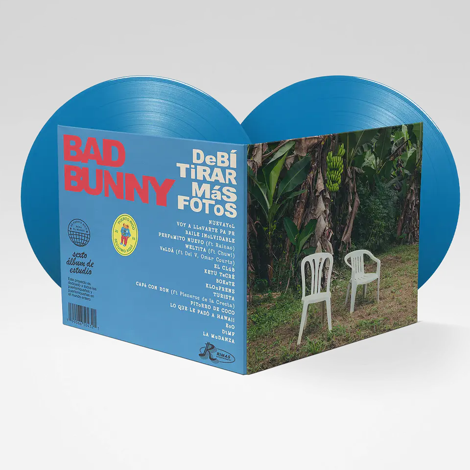 (PREVENTA) Bad Bunny - DeBÍ TiRAR MáS FOToS - Vinilo (2LP) Azul 4