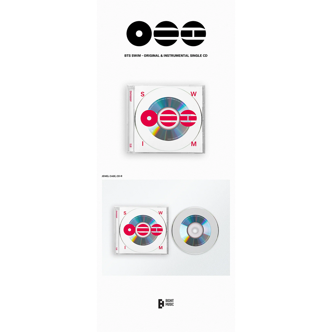 (PREVENTA) BTS - SWIM - CD Original & Instrumental Single 2
