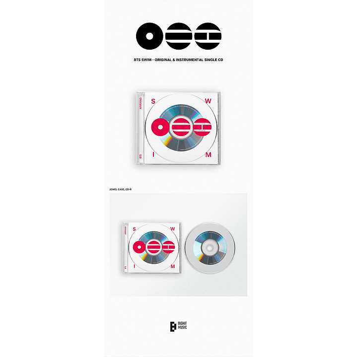 (PREVENTA) BTS - SWIM - CD Original & Instrumental Single 2
