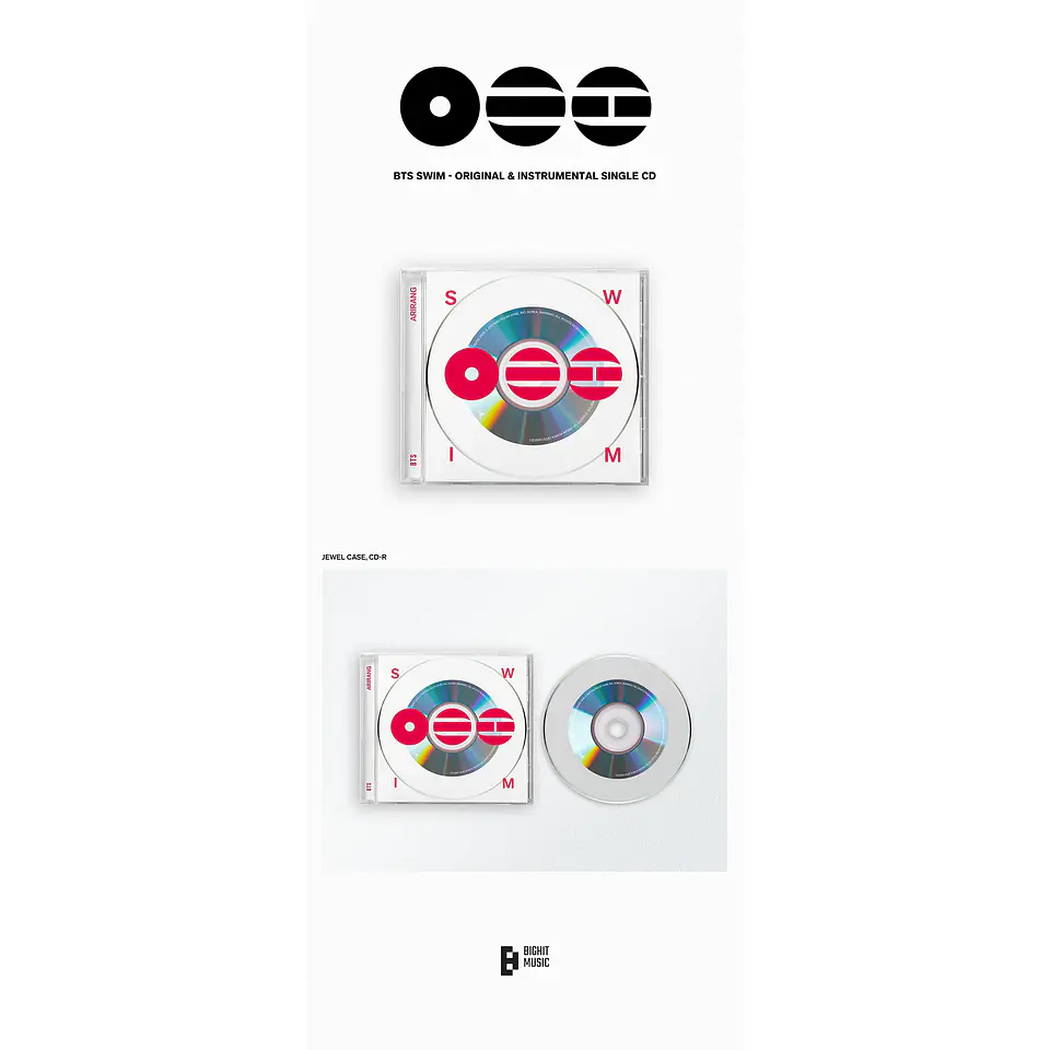 BTS - SWIM - CD Original & Instrumental Single 2