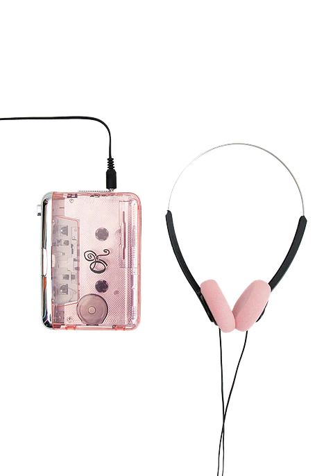 Olivia Rodrigo - Reproductor de Casete Portátil + Set de Auriculares con logo