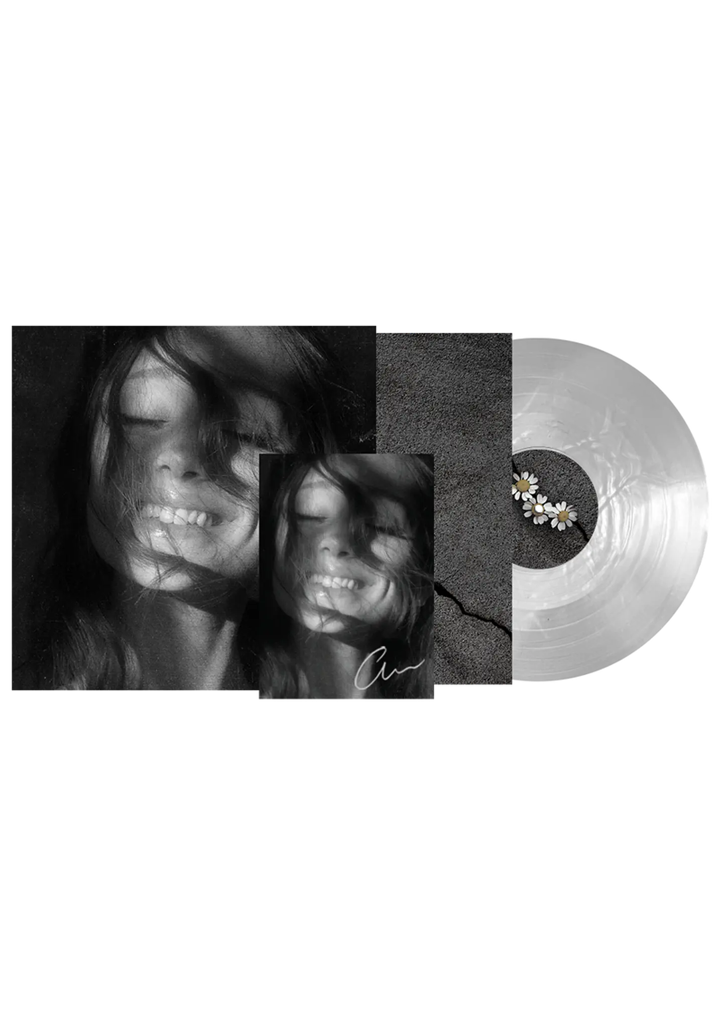 (PREVENTA) Ariana Grande - petal - Vinilo Firmado Translucent Pearly White 1