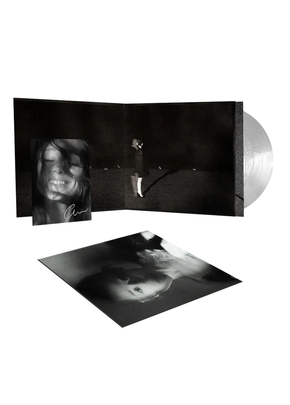 (PREVENTA) Ariana Grande - petal - Vinilo Firmado Translucent Pearly White 2