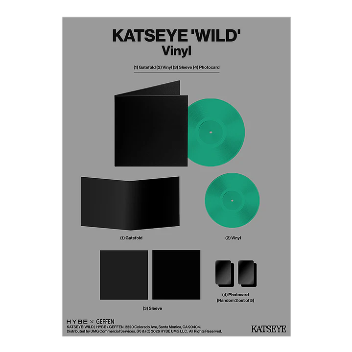 (PREVENTA) KATSEYE - WILD - Vinilo LP Precious Jade Firmado 9