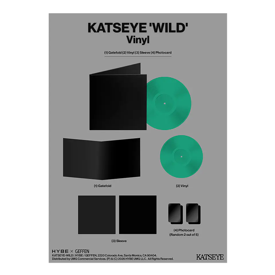 (PREVENTA) KATSEYE - WILD - Vinilo (LP) Precious Jade Firmado 9