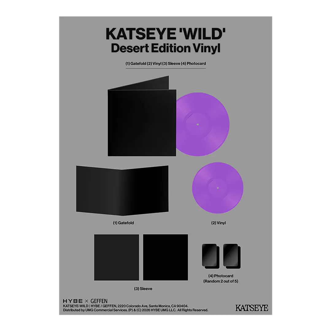 (PREVENTA) KATSEYE - WILD - Vinilo (LP) Desert Lavender (Store US Exclusive) 8
