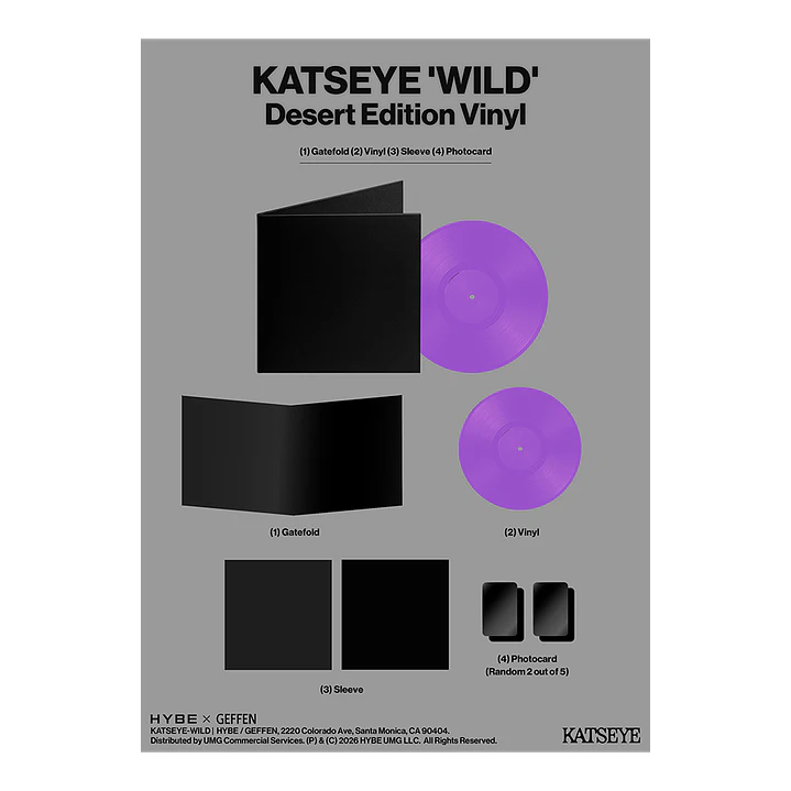 (PREVENTA) KATSEYE - WILD - Vinilo (LP) Desert Lavender (Store US Exclusive) 8