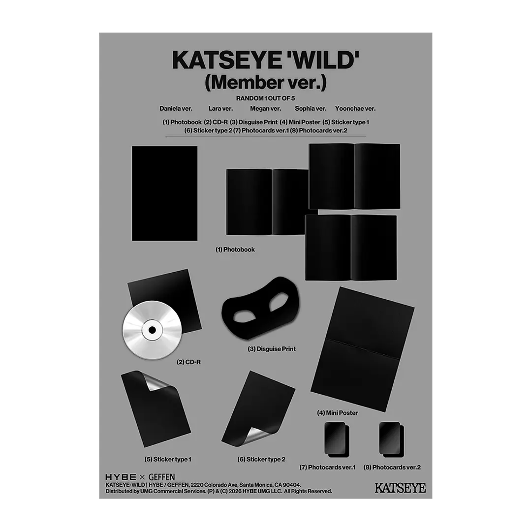 (PREVENTA) KATSEYE - WILD - CD Member Ver. (Aleatorio) 11