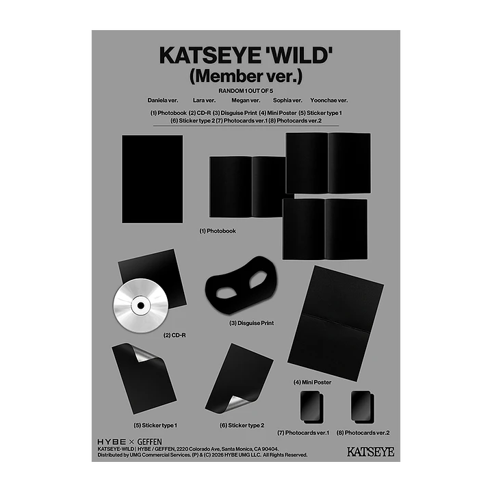 (PREVENTA) KATSEYE - WILD - CD Member Ver. (Aleatorio) 11