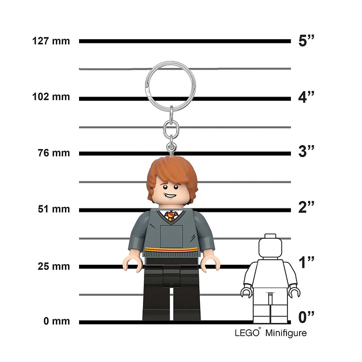 LEGO - Harry Potter - Ron Weasley Llavero con Luz 7
