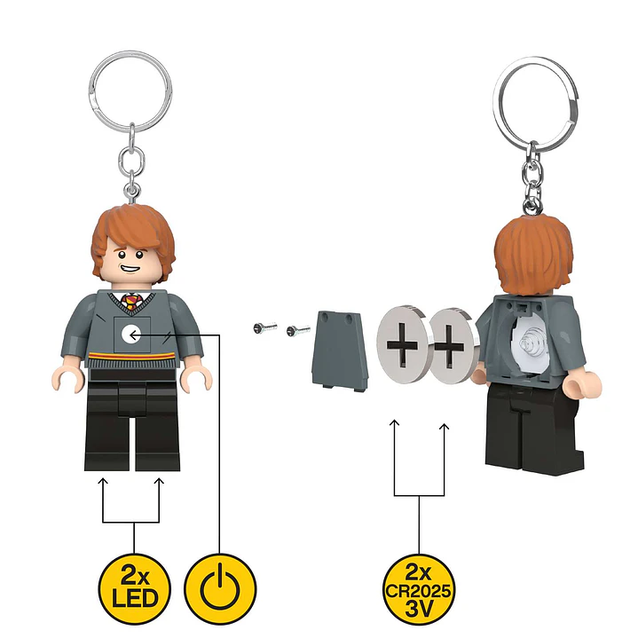 LEGO - Harry Potter - Ron Weasley Llavero con Luz 8